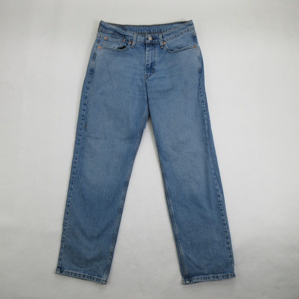 Levis Mens 550 Jeans Size 31  Blue Relaxed Fit Denim Stretch